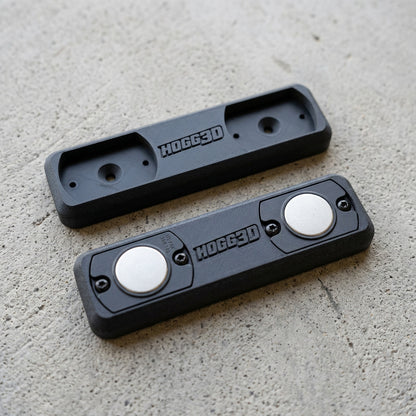 HOGG3D PC-CF double adapter plates, with Magnetic Mic mount shown for fitment only; mount not included